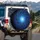 Luminous Blue Vortex Cosmic Coral - Ethereal Home Decor Gift Spare Tire Cover - 3