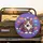 Long-Haired Cat Green Eyes Stylized Fish Purple Field - Cat Lover Gift Spare Tire Cover - 2