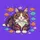 Long-Haired Cat Green Eyes Stylized Fish Purple Field - Cat Lover Gift Spare Tire Cover - 6