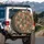 Peonies Lilies Damask Wood Grain Patchwork Textile Collage Farmhouse Decor Gift Spare Tire Cover - 3