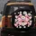 Elegantly Tied Pastel Pink Bows White Daisies Outline Hearts - Vehicle Lifestyle Accessory Spare Tire Cover - 5