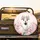 White Llama Flower Crown Beaded Necklace Floral Wildflower Nature Lover Gift Spare Tire Cover - 2