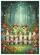 Cartoon Frogs Mushroom Caps Picket Fence Garden - Nature Lover Home Decor Gift Garden Flag - 6