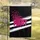 FIGHT Pink Breast Cancer Awareness Ribbon Stars White Black Stripes - Support Gift Garden Flag - 5