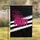 FIGHT Pink Breast Cancer Awareness Ribbon Stars White Black Stripes - Support Gift Garden Flag - 1