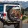 Highland Cattle Road Trip Landscape - Wildlife Lover Gift for Cow Lover Spare Tire Cover - 3