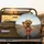 Happy Doodle Dog Sunglasses Steering Wheel Hot Rod Flames - Driving Lover Gift Spare Tire Cover - 2