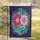 Fuchsia Pink Blooming Flowers Welcome - Psychedelic Floral Home Decor Gift Garden Flag - 5