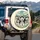 Six Grinning Siberian Huskies Dog Pack Expressive Eyes - Outdoor Vehicle Gift for Dog Lovers Spare Tire Cover - 3