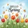 HELLO Spring Tulips Lavender Daisy Butterflies - Spring Home Decor Gift Garden Flag - 6