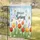 HELLO Spring Tulips Lavender Daisy Butterflies - Spring Home Decor Gift Garden Flag - 5
