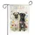 Fawn Black Pugs Cosmos Flowers Lush Foliage HELLO Word - Everyday Home Decor Gift for Dog Lovers Garden Flag - 3