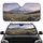 Snow-capped Mountain Wildflower Meadow Verdant Hills - Road Trip Gift for Nature Lovers Car Sunshade - 1
