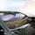 Snow-capped Mountain Wildflower Meadow Verdant Hills - Road Trip Gift for Nature Lovers Car Sunshade - 6