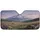 Snow-capped Mountain Wildflower Meadow Verdant Hills - Road Trip Gift for Nature Lovers Car Sunshade - 3