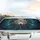 Majestic Wolf Head Feather Filigree - Road Trip Travel Accessory for Wildlife Lovers Car Sunshade - 5