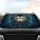 Majestic Wolf Head Feather Filigree - Road Trip Travel Accessory for Wildlife Lovers Car Sunshade - 4