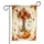 Rustic Cross Autumn Flowers Pumpkins Give Thanks To The Lord - Thanksgiving Holiday Decor Garden Flag - 3