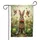Fluffy Brown Rabbit Carrot Songbirds - Spring Home Decor Wildlife Lover Gift Garden Flag - 3