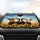Three Cows Golden Sunflowers Blue Sky - Road Trip Gift for Cow Lover Car Sunshade - 4