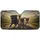 Four Pugs Adventurous Journey Scenic Road Trip - Road Trip Gift for Pug Lovers Car Sunshade - 3