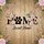 HOME Paw Print Peony Wildflower Rustic Wood - Home Decor Gift for Pet Lovers & Garden Fans Garden Flag - 6