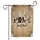 HOME Paw Print Peony Wildflower Rustic Wood - Home Decor Gift for Pet Lovers & Garden Fans Garden Flag - 3