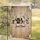 HOME Paw Print Peony Wildflower Rustic Wood - Home Decor Gift for Pet Lovers & Garden Fans Garden Flag - 5