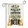 Retro Camper Beer Campground Decor - Camping Lifestyle Gift Garden Flag - 3
