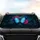 Iridescent Blue Morpho Butterfly Fuchsia Gerbera Botanical Car Interior Upgrade Car Sunshade - 4