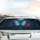 Iridescent Blue Morpho Butterfly Fuchsia Gerbera Botanical Car Interior Upgrade Car Sunshade - 5