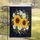 Floral Garden Golden Sunflowers White Daisies Ladybugs - Nature Lover Home Decor Gift Garden Flag - 5