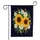 Floral Garden Golden Sunflowers White Daisies Ladybugs - Nature Lover Home Decor Gift Garden Flag - 3