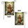 Excited Cartoon Beaver Spring Foliage Wildflowers - Spring Awakening Nature Lover Gift Garden Flag - 4