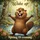 Excited Cartoon Beaver Spring Foliage Wildflowers - Spring Awakening Nature Lover Gift Garden Flag - 6