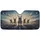 Six Fluffy Terrier Dogs Driving Highway Adventure - Road Trip Gift for Pet Lovers Car Sunshade - 3
