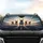 Six Fluffy Terrier Dogs Driving Highway Adventure - Road Trip Gift for Pet Lovers Car Sunshade - 4