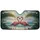 Pink Flamingo Heart Tropical Beach - Car Interior Upgrade for Flamingo Lovers Car Sunshade - 3
