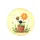 Smiling Daisy Striped Bee Snail - Garden Lover Outdoor Decor Gift Spare Tire Cover - 4