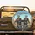 Grinning Skeletal Figures Desert Road Trip - Open Road Adventure Gift for Travelers Spare Tire Cover - 2