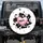 Black Cowhide Pink Hearts 'Moo...' Farmhouse Decor Gift for Cow Lover Spare Tire Cover - 1