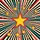 Multi-Pointed Star Burst Radial Explosion - Dynamic Vehicle Decor Spare Tire Cover - 6