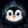 Wide-Eyed Cartoon Penguin Face, Snowflakes & Ice Crystals, Aurora Sky - Winter Lover Gift Spare Tire Cover - 6
