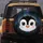 Wide-Eyed Cartoon Penguin Face, Snowflakes & Ice Crystals, Aurora Sky - Winter Lover Gift Spare Tire Cover - 5