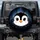 Wide-Eyed Cartoon Penguin Face, Snowflakes & Ice Crystals, Aurora Sky - Winter Lover Gift Spare Tire Cover - 1