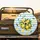 Bright Yellow Lemons Green Leaves White Blossoms Stripes - Home Decor Gift for Lemon Lover Spare Tire Cover - 2