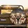 Three Shih Tzu Puppies Beaded Headband Harness Bow Tie - Pet Dog Lover Vehicle Accessory Spare Tire Cover - 2