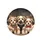 Three Shih Tzu Puppies Beaded Headband Harness Bow Tie - Pet Dog Lover Vehicle Accessory Spare Tire Cover - 4