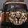 Three Shih Tzu Puppies Beaded Headband Harness Bow Tie - Pet Dog Lover Vehicle Accessory Spare Tire Cover - 5