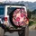 Ornate Chrysanthemum Layered Floral & Foliage - Home Decor Gift for Floral Lovers Spare Tire Cover - 3